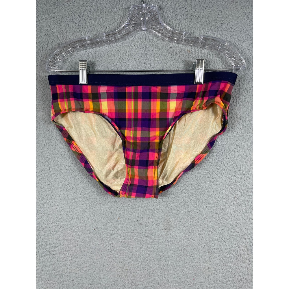 Isaac Mizrahi For Target Women's Swim Bottoms Plaid Size M NWT